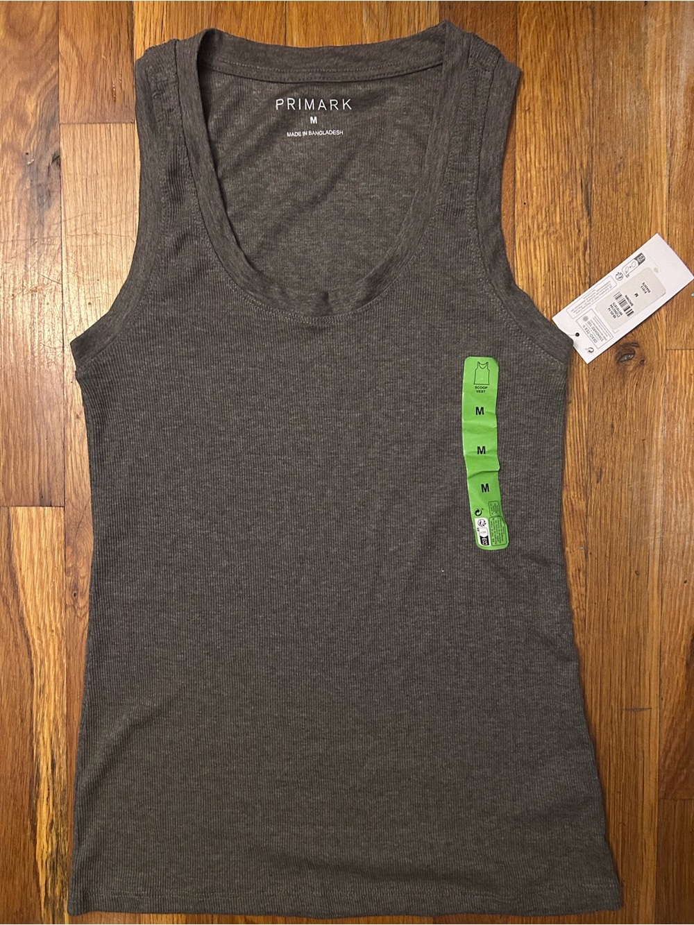 Primark Women’s Charcoal Ribbed Tank Top